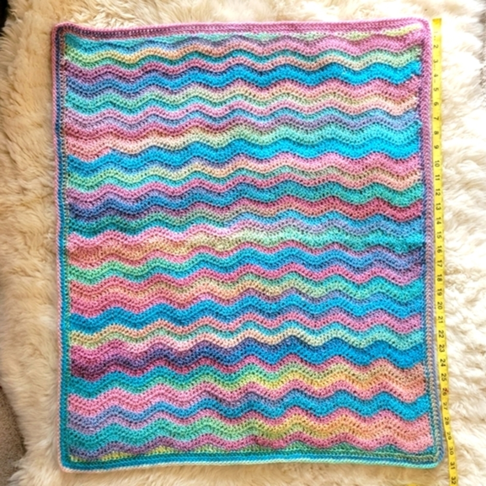 Handmade Crocheted Blanket - Picture 2 of 5